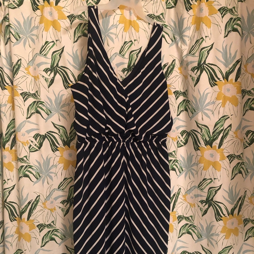 Navy stripe MAXI dress ✨ XL